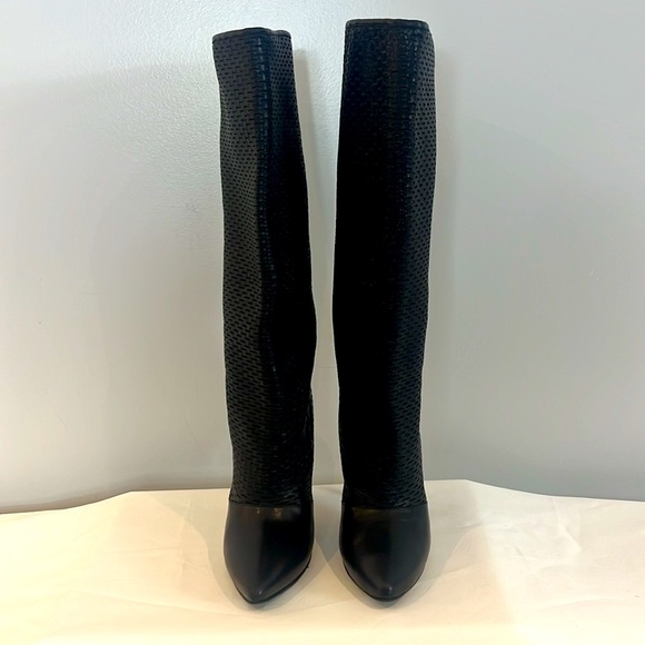 Georgina Goodman Black Leather Long  Boots - Picture 7 of 17